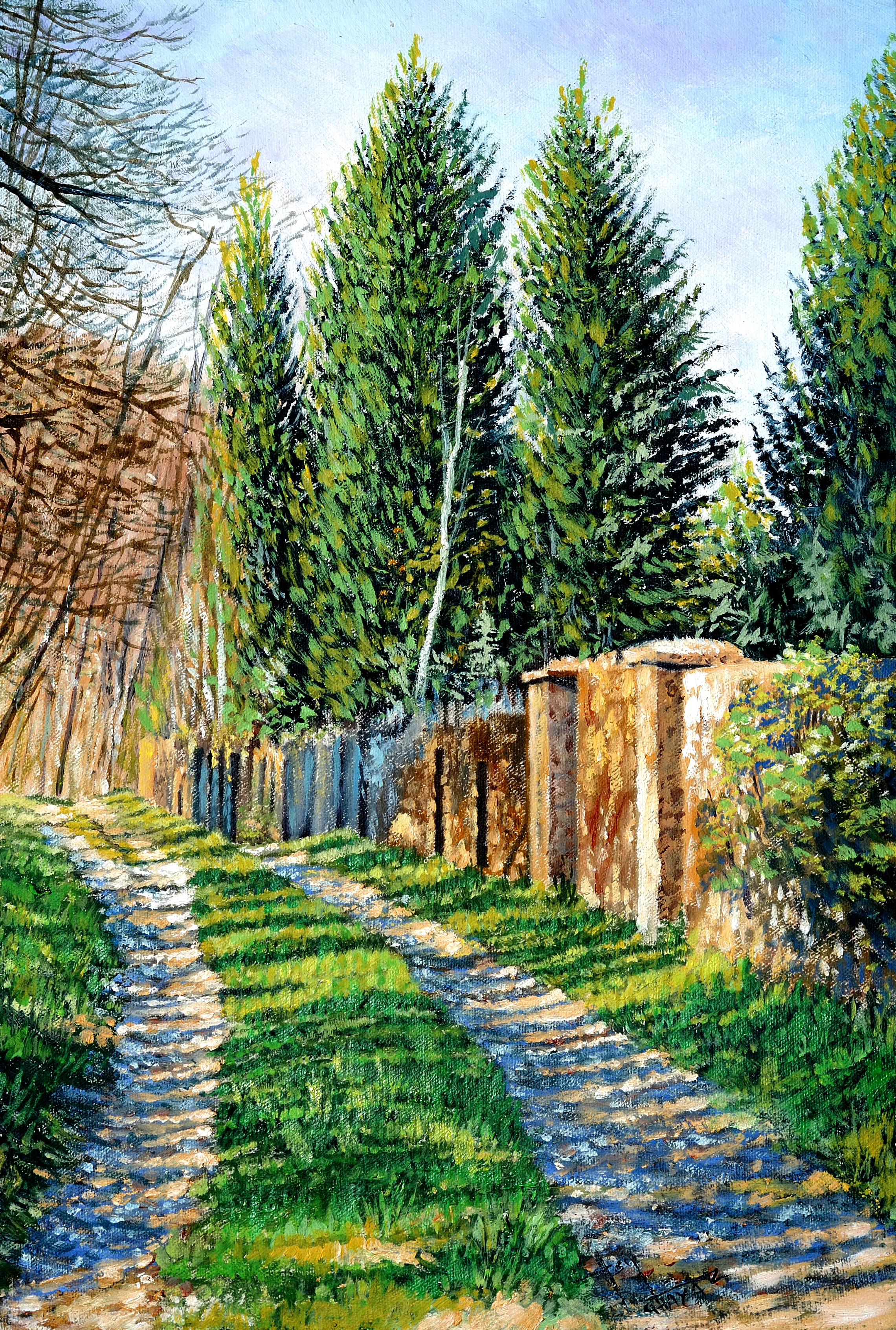 Landscape artwork by Asif Ghayaz